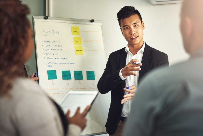 man teaches couple how to negotiate effectively